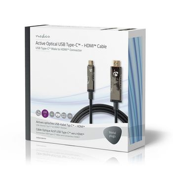 CCBG6410BK150 Actieve optische usb-kabel | usb-c™ male | hdmi™ connector | 18 gbps | 15.0 m | rond | p Verpakking foto