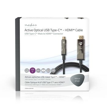 CCBG6410BK300 Actieve optische usb-kabel | usb-c™ male | hdmi™ connector | 18 gbps | 30.0 m | rond | p  foto