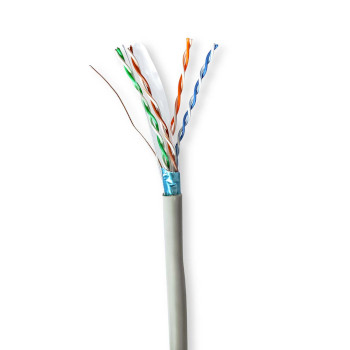 CCBG8522GY300S Netwerk kabel rol | cat6 | solid | f/utp | cca | 305.0 m | binnenshuis | rond | pvc | grijs | trekdo
