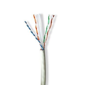 CCBG8535GY100S Netwerk kabel rol | cat6a | solid | u/utp | koper | 100.0 m | binnenshuis | rond | lszh | grijs | gi