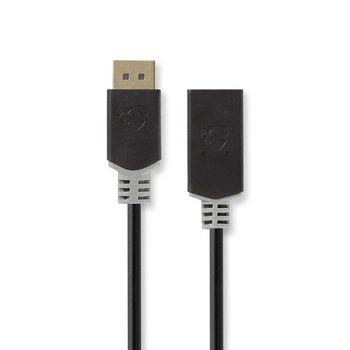CCBP37150AT02 Displayport-kabel | displayport male | hdmi™ connector | 4k@60hz | verguld | 0.20 m | rond | p