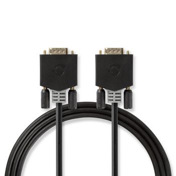 CCBP59000AT20 Vga-kabel | vga male | vga male | verguld | maximale resolutie: 1920x1200 | 2.00 m | rond | abs | an