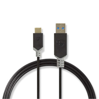 CCBP61600AT10 Usb-kabel | usb 3.2 gen 1 | usb-a male | usb-c™ male | 60 w | 5 gbps | verguld | 1.00 m | rond