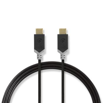 CCBP64750AT10 Usb-kabel | usb 3.2 gen 2 | usb type-c™ male | usb type-c™ male | 10 gbps | verguld | 1.