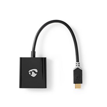 CCBP64851AT02 Usb-adapter | usb 3.1 | usb-c™ male | vga female 15p | 0.20 m | rond | verguld | pvc | antraci