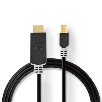 CCBW37604AT20 Mini displayport-kabel | displayport 1.4 | mini-displayport male | hdmi™ connector | 48 gbps |