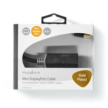 CCBW37654AT02 Mini displayport-kabel | displayport 1.4 | mini-displayport male | hdmi™ output | 48 gbps | ve  foto