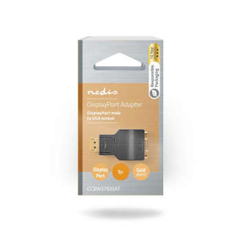 CCBW37935AT Displayport-adapter | displayport male | vga female 15p | 1080p | verguld | recht | rond | abs | ant  foto