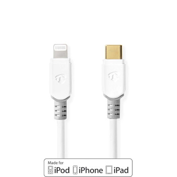 CCBW39650WT10 Lightning kabel | usb 2.0 | apple lightning 8-pins | usb-c™ male | 480 mbps | verguld | 1.00 m