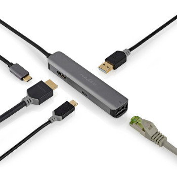 CCBW64220AT02 Usb multi-port adapter | 4-in-1 | usb 3.2 gen 1 | usb-c™ male | hdmi™ output / rj45 fema Product foto