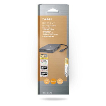 CCBW64250AT02 Usb multi-port adapter | 7-in-1 | usb 3.2 gen 1 | usb-c™ male | micro sd / rj45 female / sd /   foto