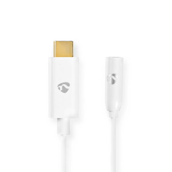 CCBW65950WT015 Usb-c™ adapter | usb 3.1 | usb-c™ male | 3,5 mm female | 0.15 m | rond | vernikkeld | pv Product foto