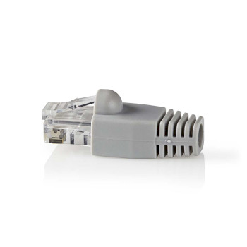 CCBW89355GY Rj45-connector | male | solid utp cat6 | recht | verguld | 10 stuks | pvc | grijs | doos Product foto