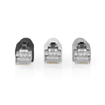 CCBW89360GY Rj45-connector | rj45 pass through | stevig/gesnoerd utp cat6 | recht | verguld | 10 stuks | pvc | g Product foto