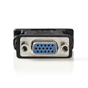 CCGB32900BK Dvi-adapter | dvi-i 24+5-pin male | vga female 15p | vernikkeld | recht | pvc | zwart | doos Product foto