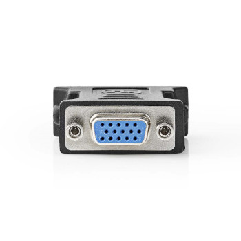 CCGB32902BK Dvi-adapter | dvi-i 24+5-pin male | vga female 15p | vernikkeld | recht | pvc | zwart | doos Product foto