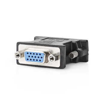 CCGB32902BK Dvi-adapter | dvi-i 24+5-pin male | vga female 15p | vernikkeld | recht | pvc | zwart | doos Product foto