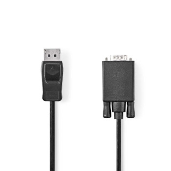 CCGB37301BK20 Vga-kabel | displayport male | vga male | vernikkeld | maximale resolutie: 1080p | 2.00 m | rond | p