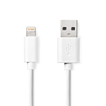 CCGB39300WT10 Lightning kabel | usb 2.0 | apple lightning 8-pins | usb-a male | 480 mbps | vernikkeld | 1.00 m | r Product foto