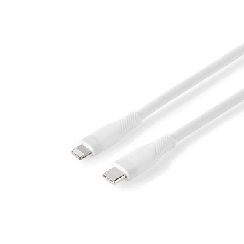 CCGB39800WT15 Lightning kabel | usb 2.0 | apple lightning 8-pins | usb-c™ male | 480 mbps | vernikkeld | 1.5 Product foto