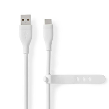 CCGB60800WT15 Usb-kabel | usb 2.0 | usb-a male | usb-c™ male | 15 w | 480 mbps | vernikkeld | 1.50 m | rond  Product foto