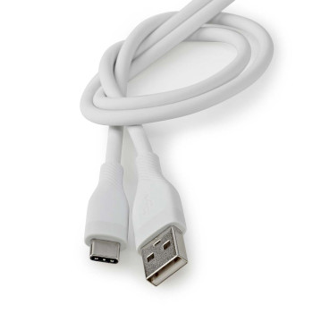 CCGB60800WT15 Usb-kabel | usb 2.0 | usb-a male | usb-c™ male | 15 w | 480 mbps | vernikkeld | 1.50 m | rond  Product foto