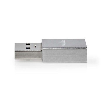 CCGB60925GY Usb-a adapter | usb 3.2 gen 1 | usb-a male | usb-c™ female | 5 gbps | rond | vernikkeld | zwar Product foto