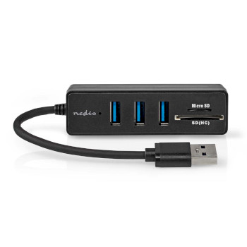 CCGB61250BK01 Usb-hub | usb-a male | 3x usb a female | 5-poorts poort(en) | usb 3.2 gen 1 | usb gevoed | 5 gbps |  Product foto