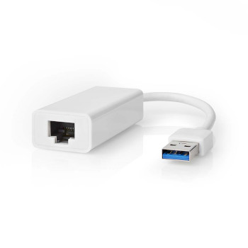 CCGB61950WT02 Usb-netwerkadapter | usb 3.2 gen 1 | 1 gbps | usb-a male | rj45 female | 0.20 m | rond | vernikkeld  Product foto