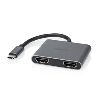 CCGB64670BK01 Usb-c™ adapter | usb 3.2 gen 1 | usb-c™ male | 2x hdmi™ | 4k@30hz | 0.10 m | rond  Product foto