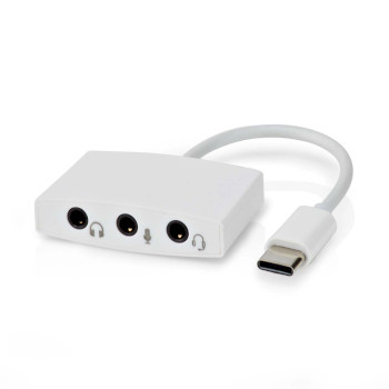 CCGB65900WT01 Usb-c™ adapter | usb 2.0 | usb-c™ male | 3,5 mm female | 0.10 m | rond | vernikkeld | ab Product foto