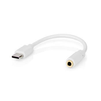 CCGB65950WT01 Usb-c™ adapter | usb 2.0 | usb-c™ male | 3,5 mm female | 0.10 m | rond | vernikkeld | pv Product foto