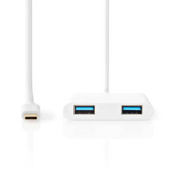 CCGB65960WT02 Usb multi-port adapter | 2-in-1 | usb 3.2 gen 1 | usb-c™ male | 2x usb-a | 1000 mbps | 0.20 m  Product foto