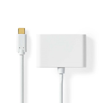 CCGB65960WT02 Usb multi-port adapter | 2-in-1 | usb 3.2 gen 1 | usb-c™ male | 2x usb-a | 1000 mbps | 0.20 m  Product foto