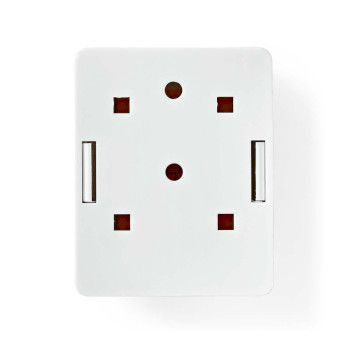 CCGB89100WT Netwerk wanddoos | opbouw | 1 poort(en) | utp cat6 | recht | female | goud verguld | abs | wit | doo Product foto