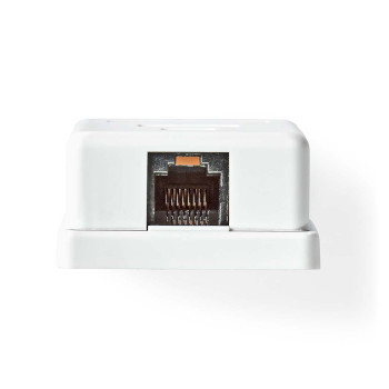 CCGB89100WT Netwerk wanddoos | opbouw | 1 poort(en) | utp cat6 | recht | female | goud verguld | abs | wit | doo Product foto