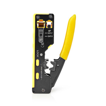 CCGG89510BK Krimptang | cat5 / cat5e / cat6 / cat6a / cat7 / rj12 / rj45 | snijden / strippen / tang | rubberen  Product foto