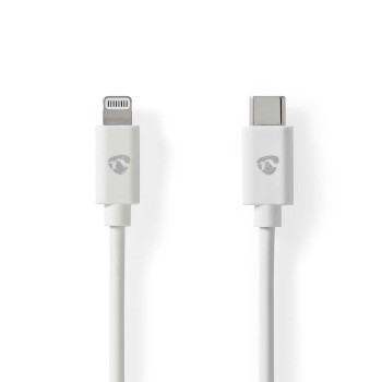 CCGL39650WT20 Lightning kabel | usb 2.0 | apple lightning 8-pins | usb-c™ male | 480 mbps | vernikkeld | 2.0