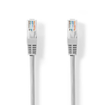 CCGL85101GY05 Cat5e netwerkkabel | u/utp | rj45 male | rj45 male | 0.50 m | rond | pvc | grijs | label