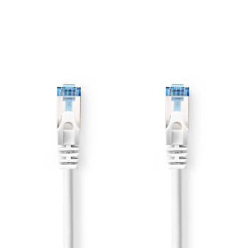 CCGL85330WT10 Cat6a netwerkkabel | s/ftp | rj45 male | rj45 male | 1.00 m | snagless | rond | lszh | wit | label