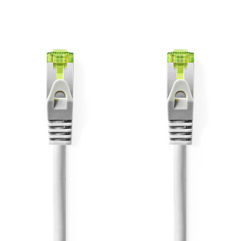 CCGL85420GY100 Cat7 netwerkkabel | s/ftp | rj45 male | rj45 male | 10.0 m | snagless | rond | lszh | grijs | label