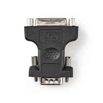 CCGP32901BK Vga-adapter | vga male | dvi-i 24+5-pins female | vernikkeld | recht | abs / metaal | zwart | envelo