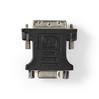 CCGP32902BK Dvi-adapter | dvi-d 24+1-pins male | vga female 15p | vernikkeld | recht | pvc | zwart | polybag