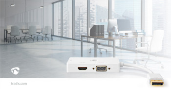 CCGP37366WT02 Displayport-adapter | mini-displayport male | dvi-d 24+1-pins female / hdmi™ output / vga fema Product foto