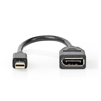 CCGP37454BK02 Mini displayport-kabel | displayport 1.4 | mini-displayport male | displayport female | 48 gbps | ve Product foto