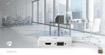 CCGP37466WT02 Displayport-adapter | mini-displayport male | dvi-d 24+1-pins female / hdmi™ female / vga fema Product foto