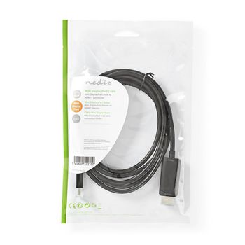 CCGP37604BK20 Mini displayport-kabel | displayport 1.4 | mini-displayport male | hdmi™ connector | 48 gbps | Verpakking foto