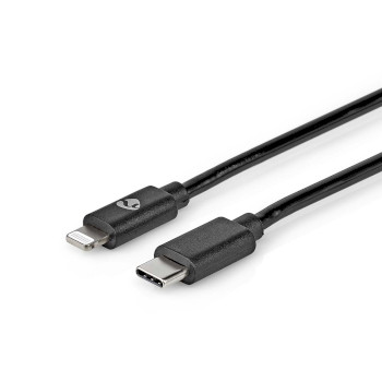 CCGP39650BK10 Lightning kabel | usb 2.0 | apple lightning 8-pins | usb-c™ male | 480 mbps | vernikkeld | 1.0 Product foto