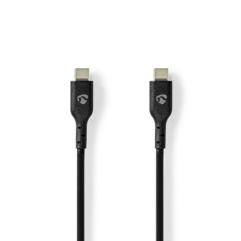 CCGP60710BK20 Usb-kabel | usb 2.0 | usb-c™ male | usb-c™ male | 240 w | 480 mbps | vernikkeld | 2.00 m