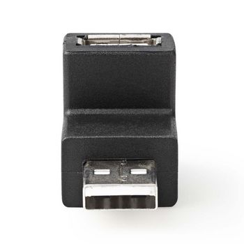 CCGP60930BK Usb-a adapter | usb 2.0 | usb-a male | usb-a female | 480 mbps | rond | vernikkeld | pvc | zwart | e Product foto